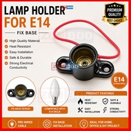 E14 Lamp Holder Fix Base Red Wire  // E14 Holder Tapak Lampu E14 Screw 1pcs