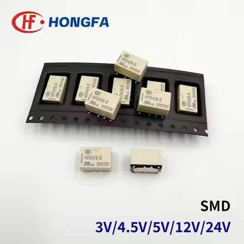5Pcs HONGFA Relay HFD4/3/5/9/12/24-S 2A 8Pin SMD 3V 5V 9V 12V 24V DIY Signal Communication Relay G6S