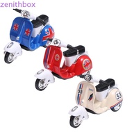 ZENITHBOX​ Motorcycle Model, Diecast Inertia Mini Motorcycle, Portable Pull-back Miniature Vehicle T