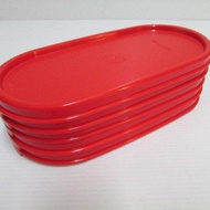 TUPPERWARE MODULAR MATES OVAL SEAL LID COVER-RED(8PCS)