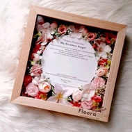 Flower in Frame: Full Flower in 1 Frame (Full Flower) Wedding, Anniversary, Graduation, etc