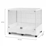 ที่เลี้ยงกระต่าย Da Yang R81 pro R71 ขนาดใหญ่ 2 ช่อง ป้องกันการฉีดปัสสาวะ อัตโนมัติ ทำความสะอาดอัตโน