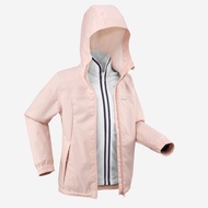 QUECHUA 7 至 15 歲兒童三合一保暖防水健行外套 SH100 WARM +2°C