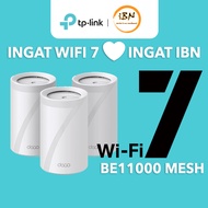 TP-Link BE11000 WiFi 7 Tri-Band Whole Home AI-Driven Mesh Wifi Router With Homeshield Deco BE65 (1 /