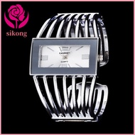 SIKONG Gold Rose Gold Silver Quartz Watch Stainless Steel Waterproof Wristwatch High Quality Gift Ladies Watch