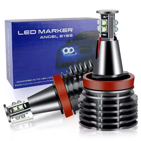 2pcs for BMW 2007-2010 X Series E70 X5 (Pre-LCI) ,E71 X6,E84 X1,F01/F02,E92,Z4 white H8 LED Angel Ey