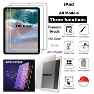 Premium iPad Screen Protector Tempered Glass iPad Gen 10/Pro 11/Air 5|Air 4|10.2|12.9|Air 3 | 9.7 9th generation Mini 6