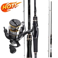 Fishing Set 1.6m/1.8m/2.1m Fishing Rod and Spinning Fishing Reel For Freshwater Fishing Joran Pancin