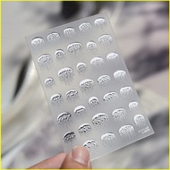 MG1 Holographic Jellyfish Nail Stickers Self Adhesive Transfer Decals Manicure Decoration Easy to Ap