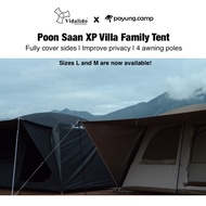 VIDALIDO x Payung.camp Poon Saan XP Villa Manual Family Tent Camping Unta Portable Folding Tent Two 