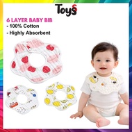 Toyss 6 Layer Bib Baby Bib For Boy Newborn Baby Bip Newborn Baby Boy Bibs Cotton bip baby bibs Baby 
