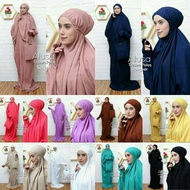 MUKENA BALI TERUSAN POLOS ORI ALUSA/ALISA