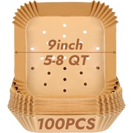 BYKITCHEN Perforated Air Fryer Liners for Ninja Pro AF141/AF181, Chefman, Instant Vortex, Cosori&5-8