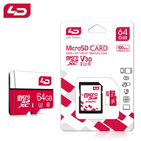 LD 128GB A1 Micro TF SD Memory Card 64GB Transfer U3 Micro Card 32GB 16G Waterproof Flash TF Card Fo
