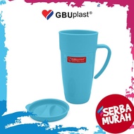 GBU Plast Kimmy Glass Cup + Lid 200ml / 550ml