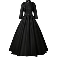 Medieval Gothic Victorian era dress Renaissance dress Queen makeup ball dress