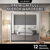✅ Free Install ✅ Premium Wardrobe 5/6/8ft /Almari Baju / Wardrobe Sliding Door / Wardrobe / Almari P