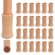 I know 24pcs Knitted Chair Leg Covers Furniture Table Feet Leg Floor Protectors Covers