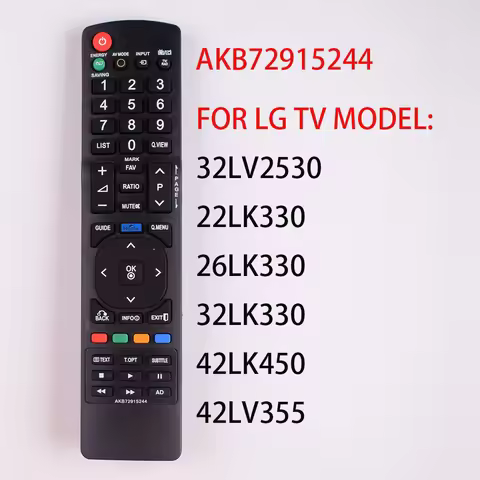 AKB72915244 Smart Remote Control Replacement FOR LG TV 32LV2530 22LK330 26LK330 32LK330 3D DVD Telev