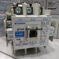 KONTAKTOR MITSUBISHI S-N50 100A 220VAC 3PHASE/KONTAKTOR MITSUBISHI SN50/50 100A -COPICOP STORE