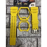 CLEAR STOCK BNB CUSTOM GBX100 KUNING + BUCKLE JAPAN FOR ORIGINAL GSHOCK