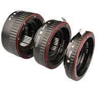 Macro Extension Tube Set 3 Piece Auto Focus Rings and Lens of SLR Black Compatible for Canons All EF