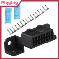 Piqging OBD2 16Pin Connector OBD2 OBD 2 16Pin Female Angle Connector OBD Female Wire Soets OBDII Con