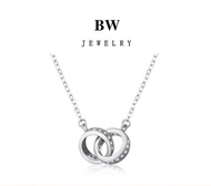 Jewelry จี้เงิน สร้อยคอแฟชั่น สร้อยคอ สร้อยคอทองคำขาว BWX013 สร้อยคอจี้นำโชค