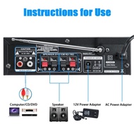 Ready- Cod Power Amplifier Digital Karaoke Subwoofer Equializer