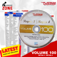 Platinum Karaoke Reyna 3 and Reyna 4 CD with Additional song list / Platinum Karaoke Reyna Cd / Volu