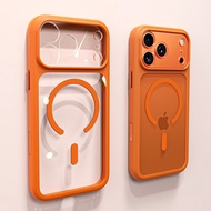 i17 High Transparent Non-Yellowing Magnetic Charging Shock-Resistant Case Suitable For Apple iPhone 
