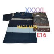 Pocket Striped Collar T-Shirt XXXXL 4XL/ Super Jumbo/ E1, E3, E4, E5, E7, E8, E9, E10, E12, E13, E14