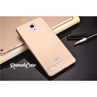 Xiaomi Redmi Note 1 / 3g / 4g - Metal Bumper Back Cover Aluminum Hardcase Iphone 6 Style + Bonus |
