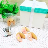 七夕生日禮物 客製化幸運籤餅 草莓巧克力造型18入蒂芬尼禮盒