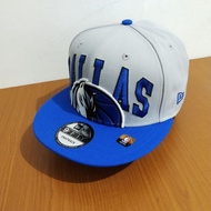 New Era Original 100% 9Fifty NBA Dallas Mavericks Snapback Med Blue New Hat