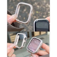 Starlight Diamond Case Apple Watch 10th Generation 3456 Electroplating Diamond Case Protective Case,
