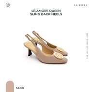 LA BELLA รองเท้าคัชชูส้นสูงหนังแกะ รุ่น LB AMORE QUEEN SLINGBACK HEELS - FORMAL COLOR