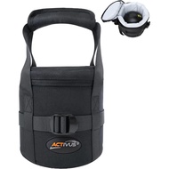 Shot Put Bag With Comfortable Handle and Foam Pad for Carrying Single Ball From 6 LBS to 16 LBS, Bla