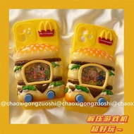 个性汉堡包游戏机苹果13/12/8plus手机壳iPhone11/XR/XS软6s/7p潮2025.7.3