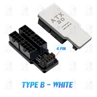 180 Degree Angled 4x8pin PCI-e to 16Pin(12+4) PCI-e 5.0 ATX3.0 12VHPWR 600W Connectors