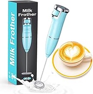Vewaci Milk Frother Handheld, USB-C Rechargeable Electric Milk Foamer for Latte/ Cappuccino/ Bulletproof Coffee/ Frappe/ Hot Chocolate, Portable Drink Mixer for Matcha/ Protein Powder (Sky Blue)