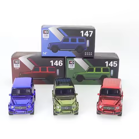 XCarToys 1/64 Mercedes Benz AMG G63 Electroplated Red Diecast Automotive Model Collection Car Model