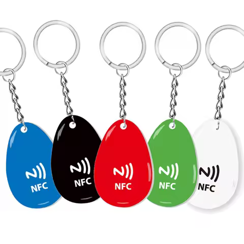 NFC Tag NFC Chips Programmable Keychain Ntag215 Chips Epoxy Resin Tags