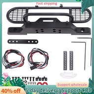 for TRX4 Metal Front Camel Trophy Bumper with Light for 1/10 RC Crawler Car  TRX4 -4