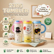 Tumbler 2385 650Ml | 650ml Cute Character Tumbler with Large Anti-Spill Handle