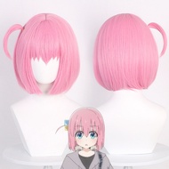 Young Goto Yili cos Wig Pink Bob Head Simulation Scalp Lonely Rock cos Wig