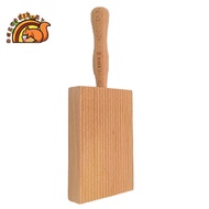 Pasta Making Board, Gnocchi Board, Beech Wood Gnocchi Board Butter Board Dough Scraper for Pasta and