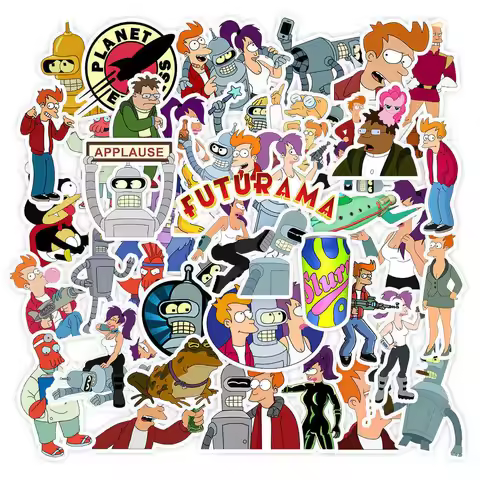 10/30/50PCS Cartoon Animations Fly Out a Futurama Stickers Decals Graffiti Luggage Laptop Car Waterp