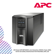 APC Smart-UPS SMT1000IC, Line Interactive, 1000VA, Tower, 230V, 8x IEC C13 outlets, SmartConnect Por