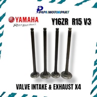 4PC YAMAHA Y16 Y16ZR R15 V3 VALVE SET X4 VALVE INTAKE VALVE EXHAUST VALVE IN VALVE EX IN / EX
